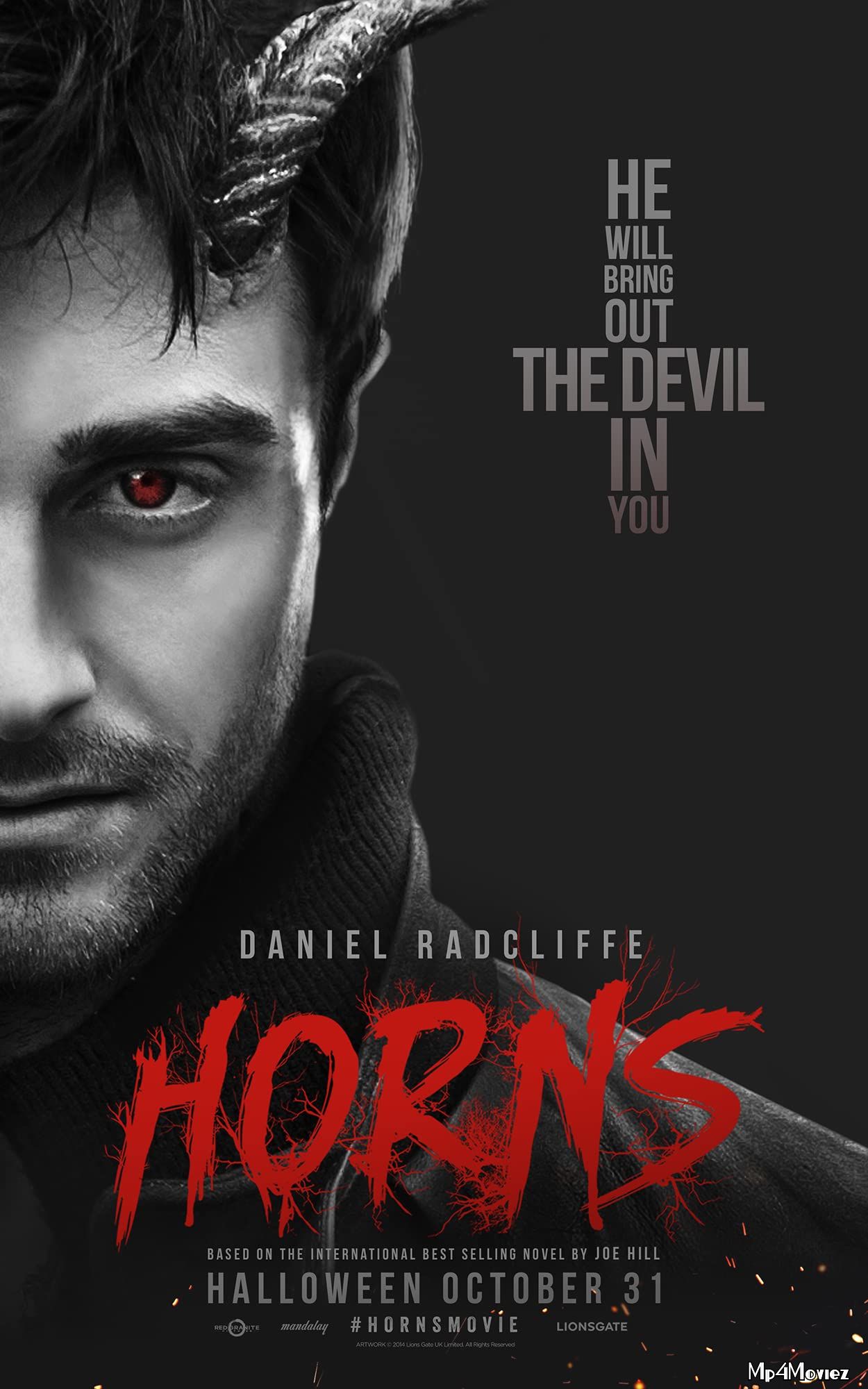 poster of Horns (2013) Hindi [HQ Dubbed] BluRay